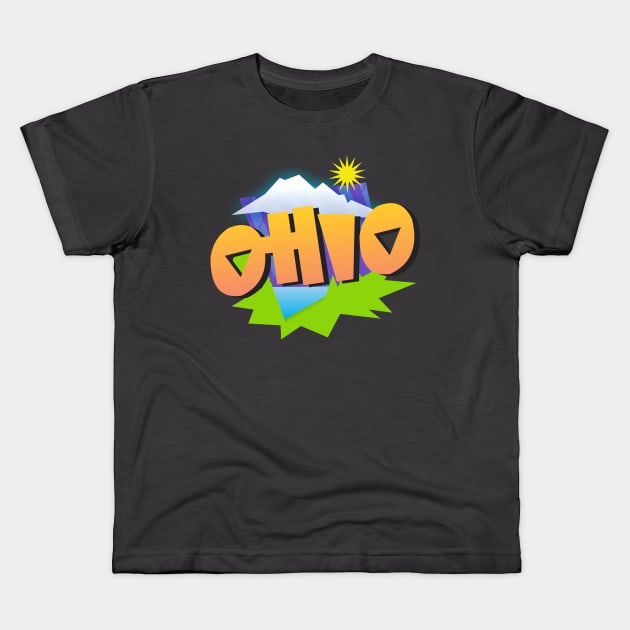 Ohio Home Kids T-Shirt by Dale Preston Design